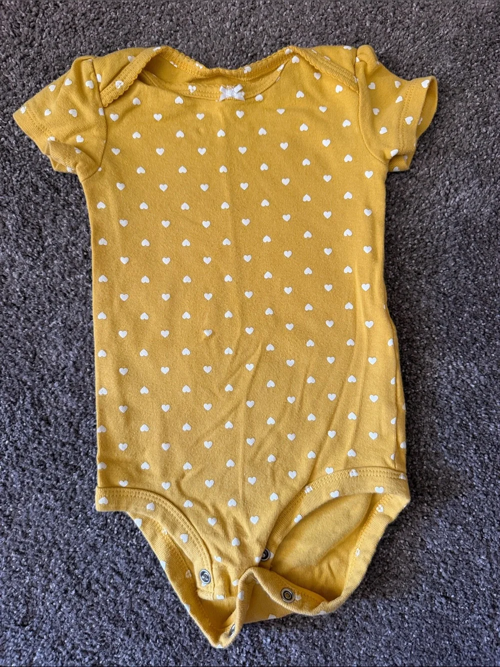 Carter's Yellow & Pink Floral and Stripe Baby One-Piece Pack